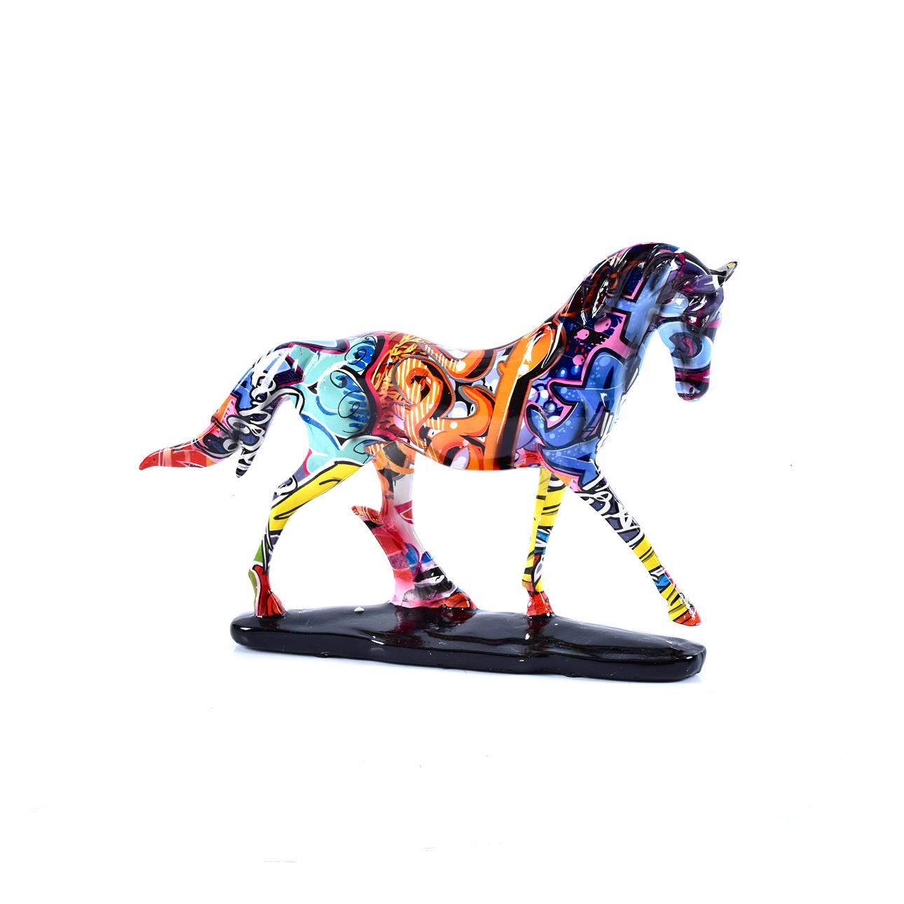 SKULPTUR, polyresin, Pop Art, häst.