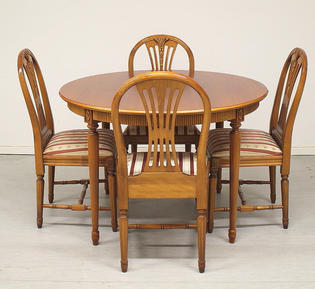 MATSALSGRUPP, 5 delar,gustaviansk stil, modell Axet.