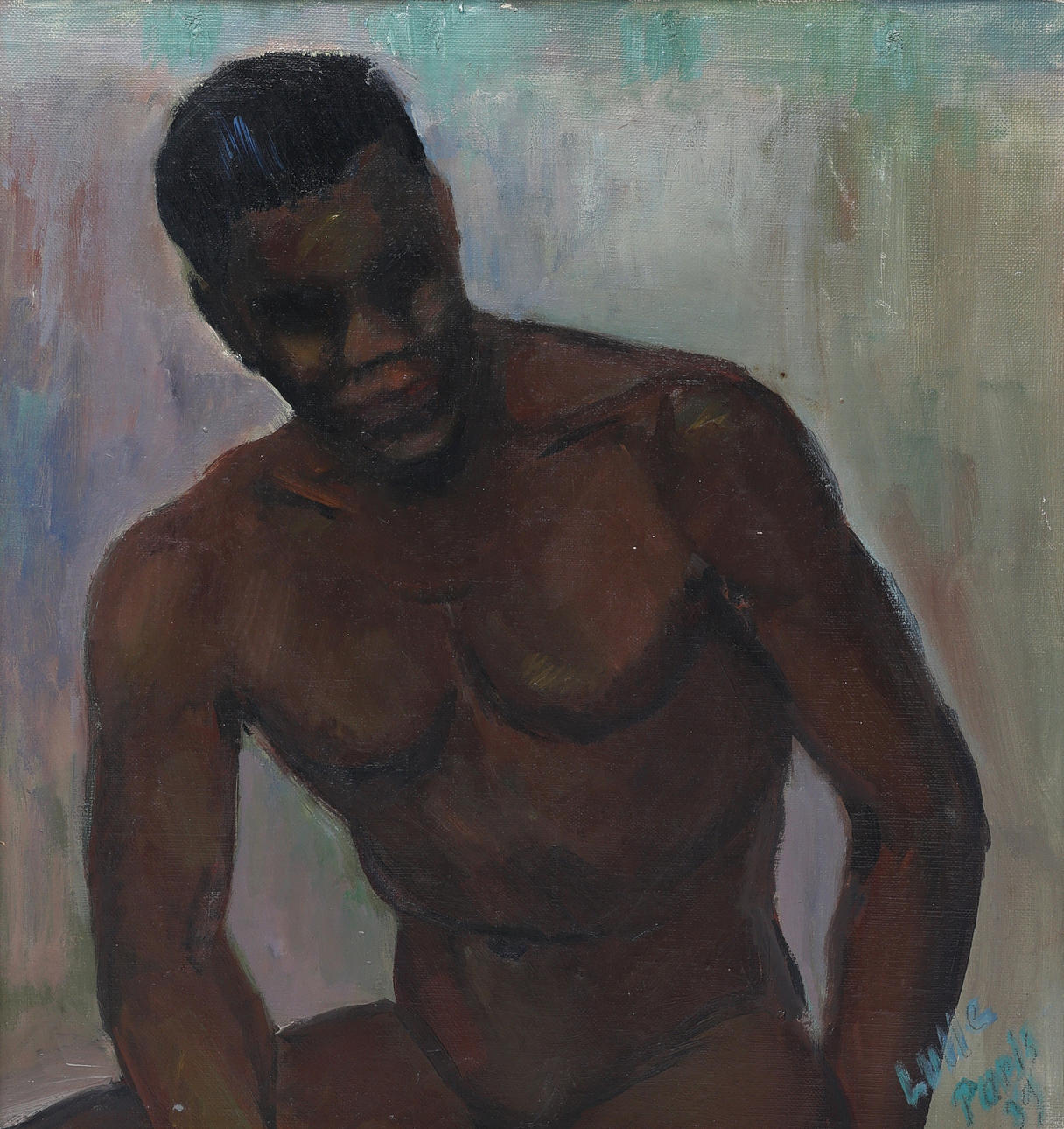 Karin Ingeborg “Lulle” Johansson, oil on panel, signed/dated -39.