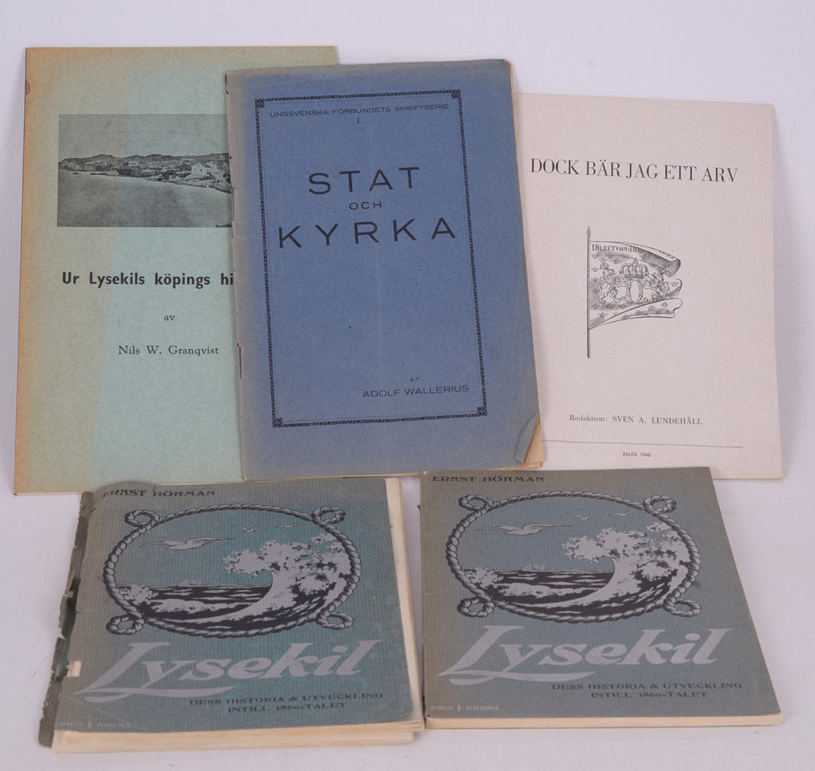 BÖCKER OM LYSEKIL MM. Hörman, Granqvist. Wallerius m.fl.