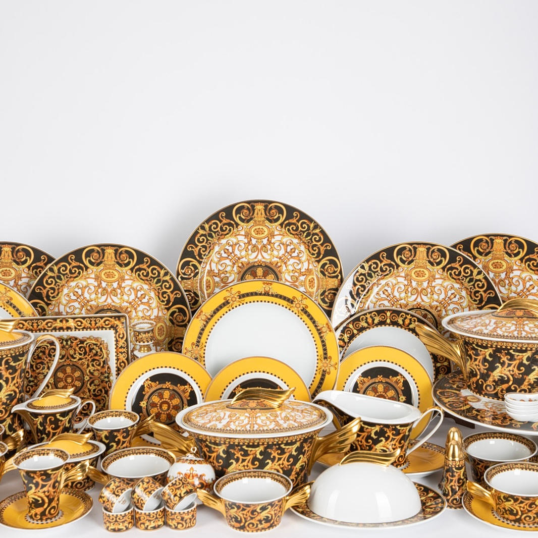 GIANNI VERSACE & PAUL WUNDERLICH. coffee and dinner service