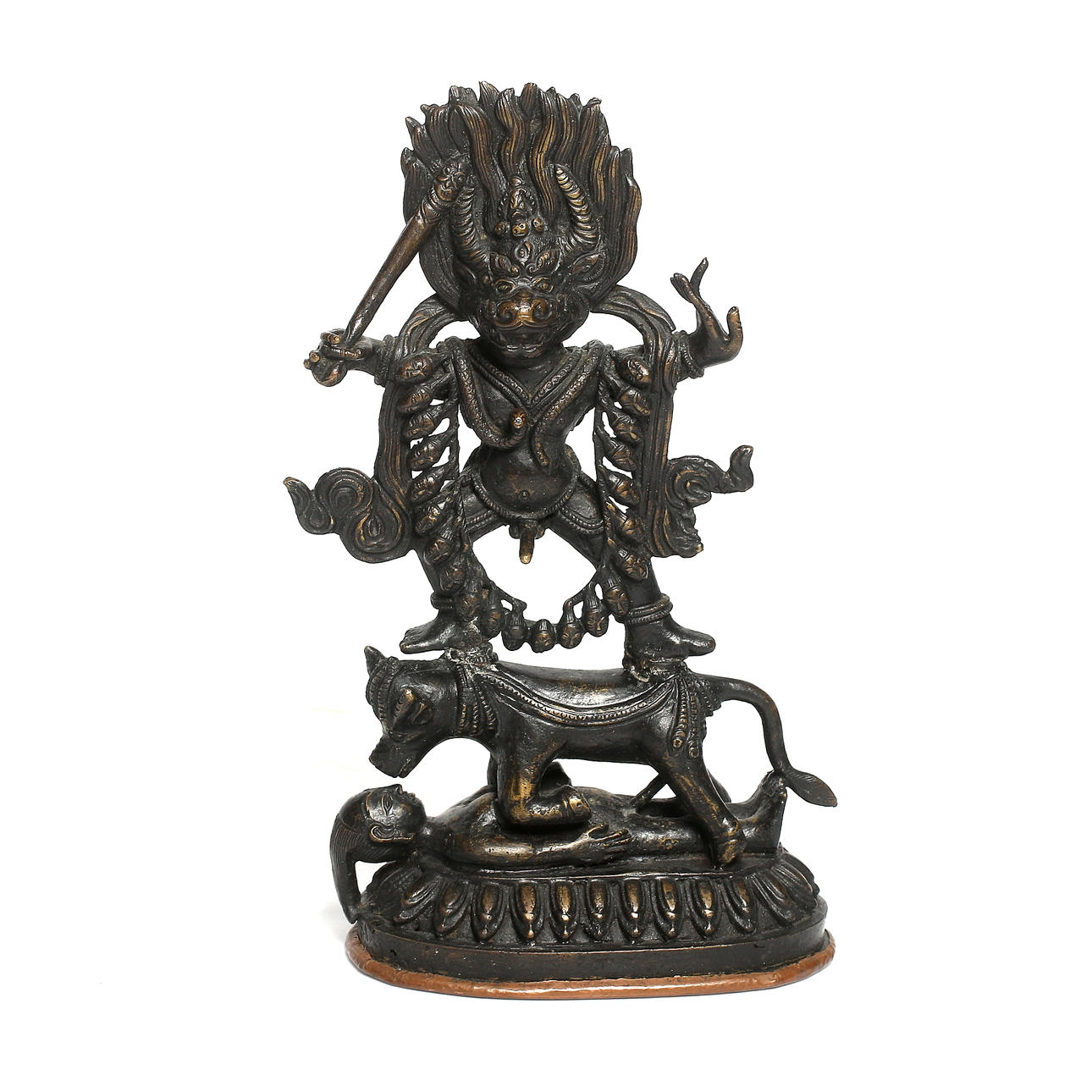 FIGURIN, brons, Yama, Tibet/Kina, 1900-tal.