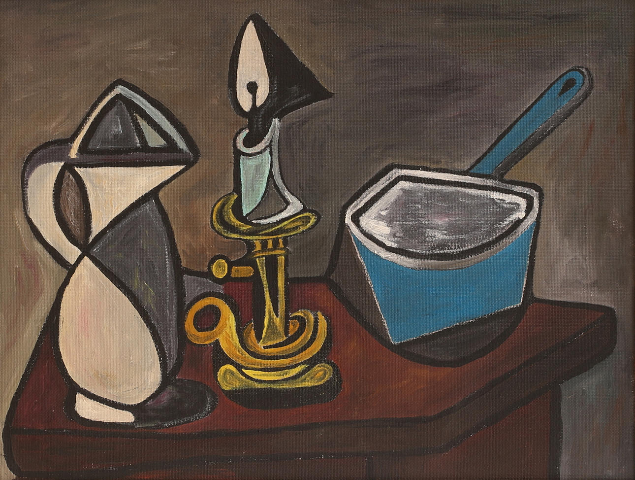 UNKNOWN ARTIST, after Picasso, oil on panel.