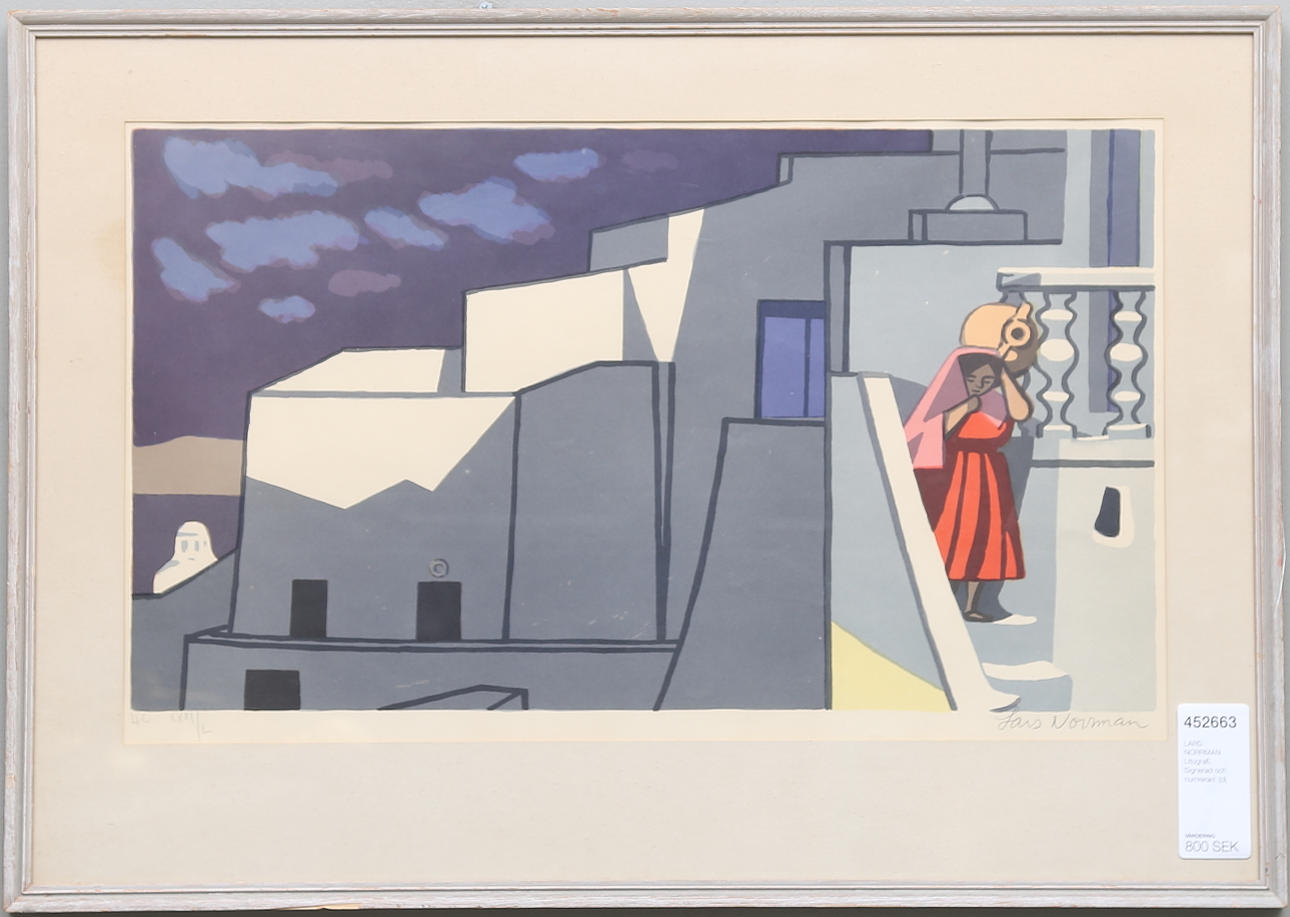 LARS NORRMAN. Litografi. Signerad och numrerad.