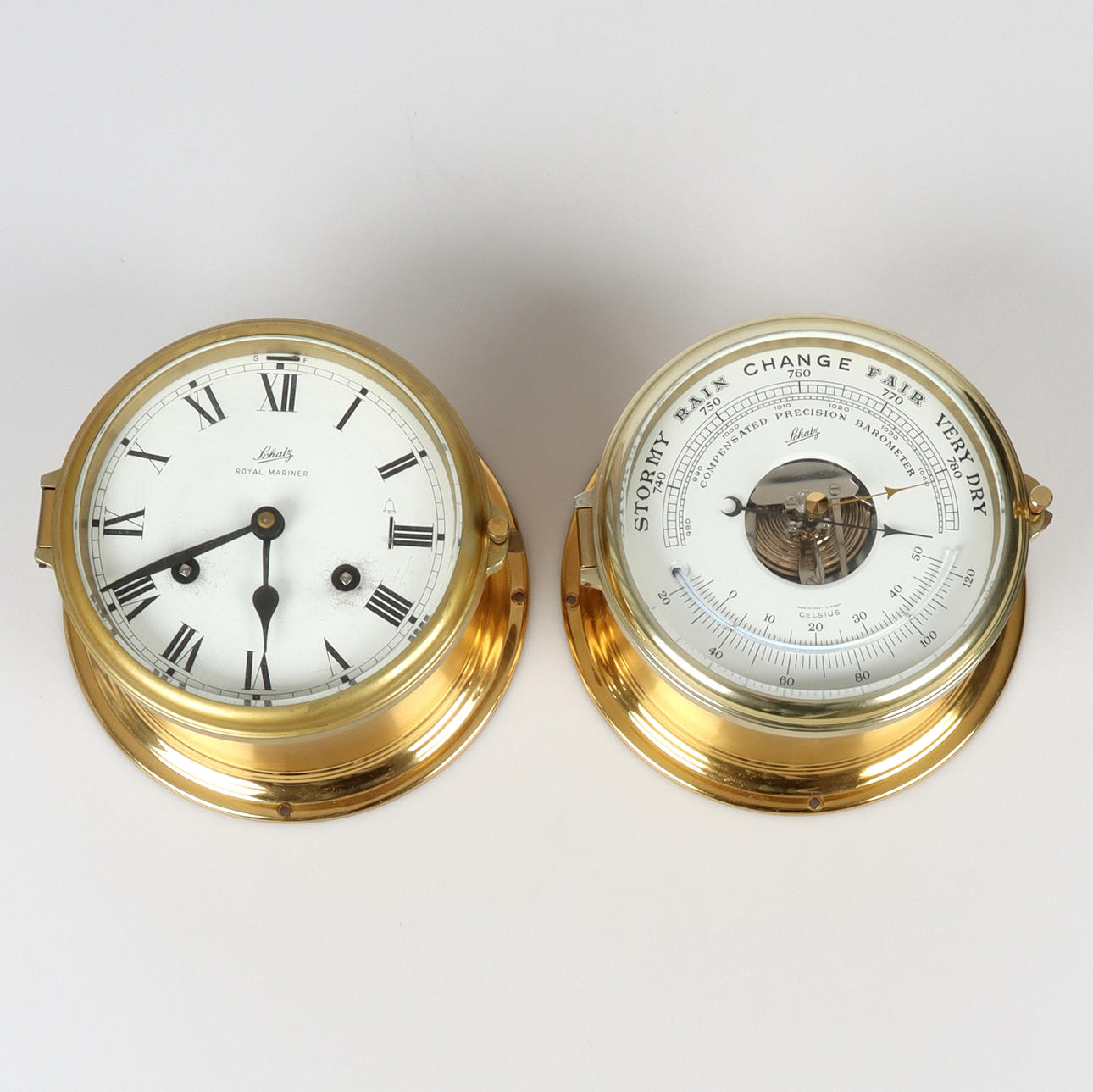 BAROMETER and SHIP WATCH, Royal Mariner. Schatz. Germany.