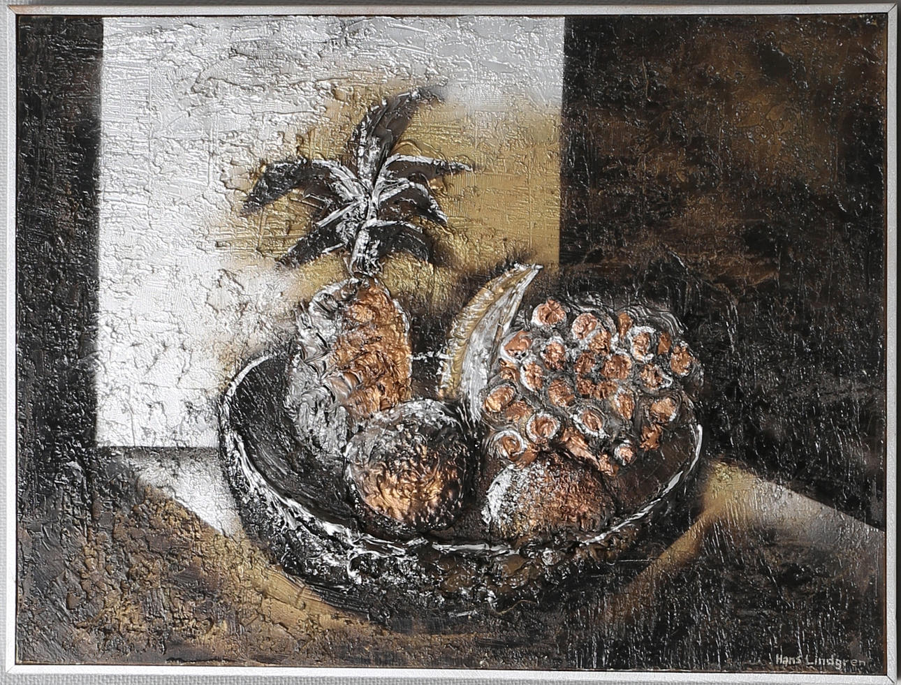 HANS LINDGREN. "Frukter", olja på duk, signerad och daterad -69.