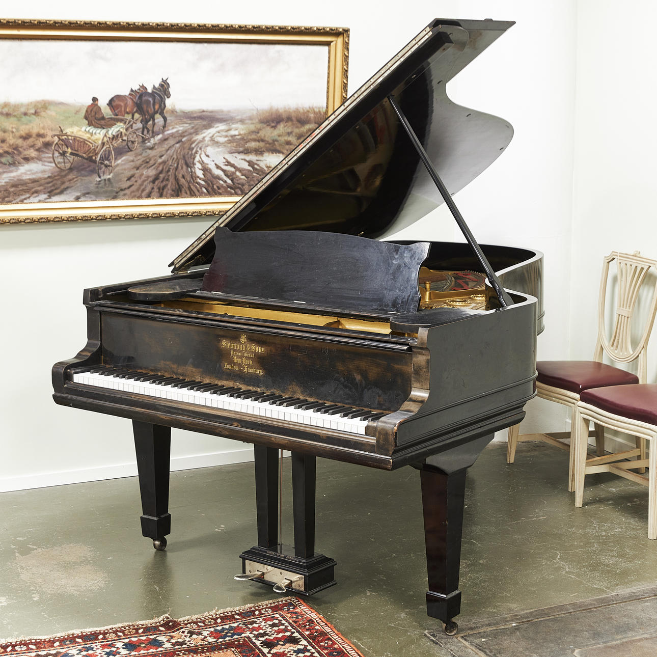 STEINWAY & SON, flygel, New York, ca 1887.
