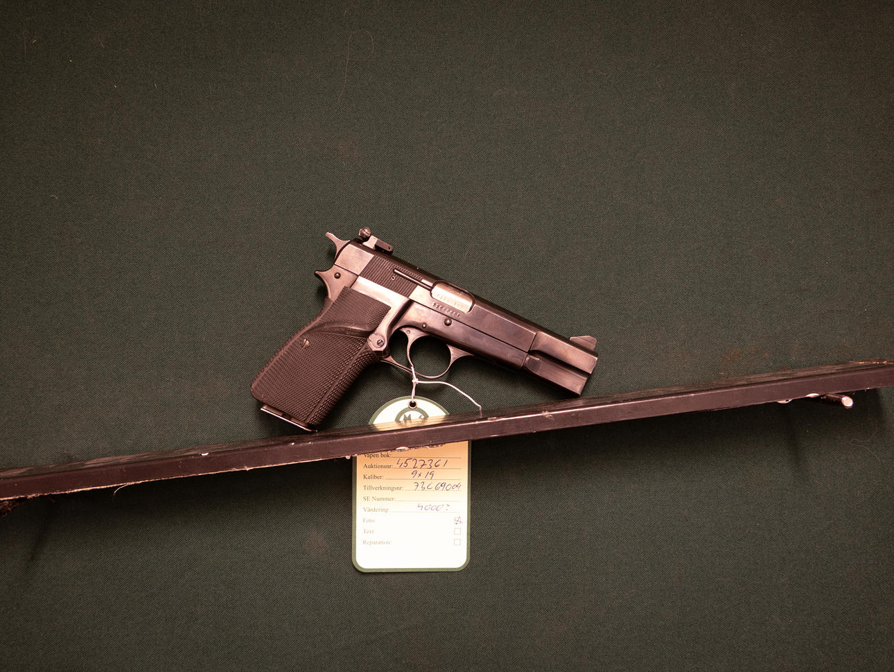 Fn Hp caliber 9x19. Additional No. 73C69609.