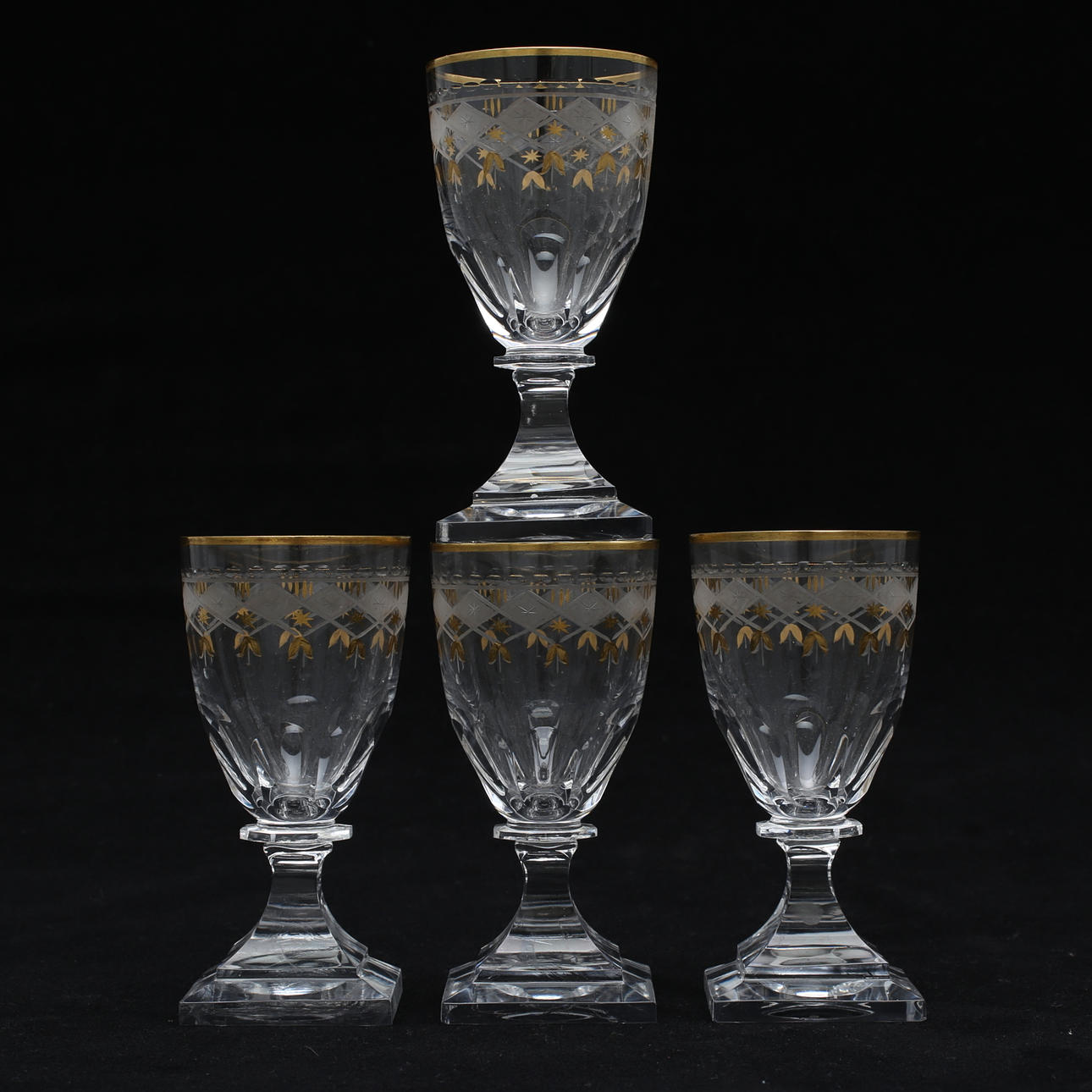 GLAS, 4 st, "Junior" modell Odelberg, Kosta.