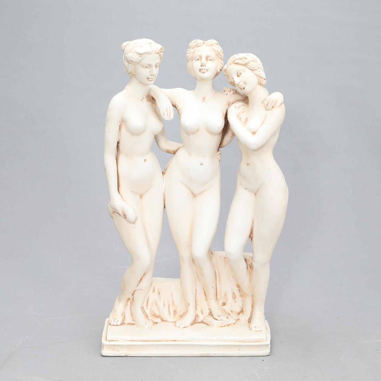 SKULPTUR, gips, " de tre gracerna ".