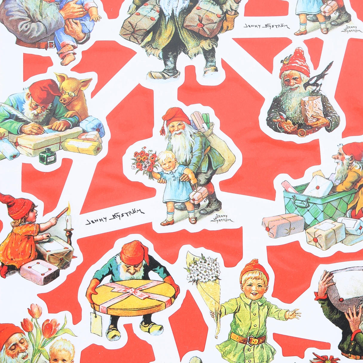 BOOKMARKS & STICKERS, in binder, among others Jenny Nyström.