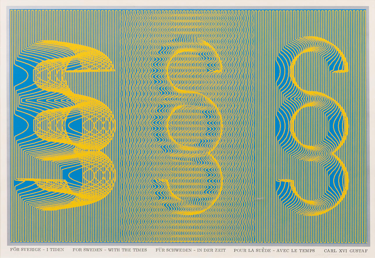 STURE JOHANNESSON. For Sweden - in time, serigraphy, signed dated and numbered.