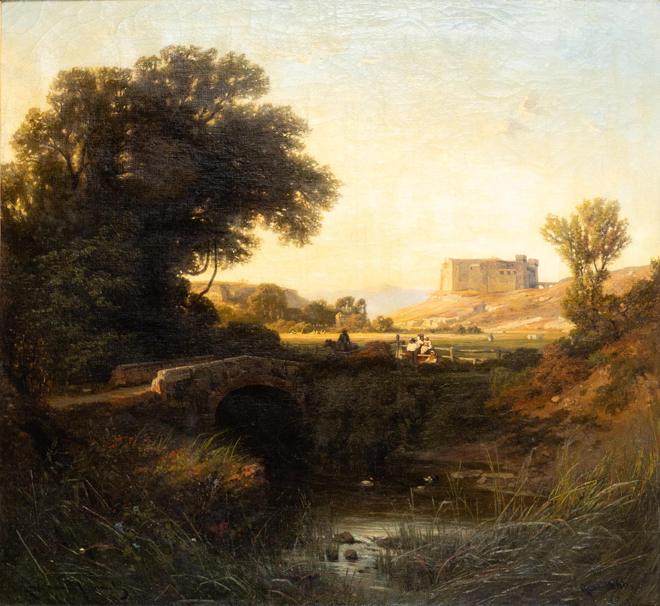 KARL LINDEMANN-FROMMEL (1819-1891). The Poussin Valley in the Campagne ...