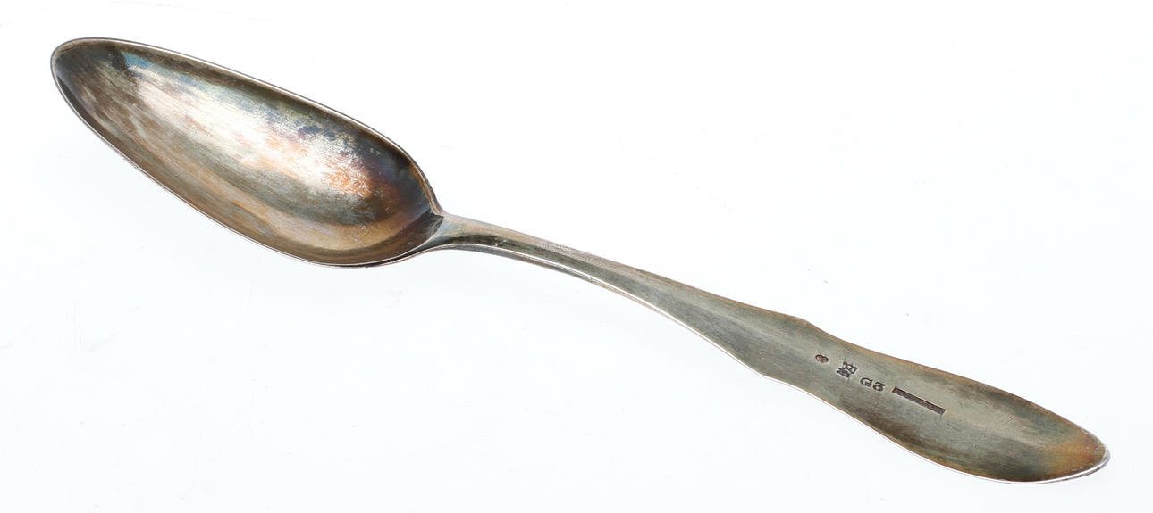 SKED, silver, Gustaf Henrik Sidwall(verksam 1789-1824), Norrrköping 1813, vikt ca 38 gram.