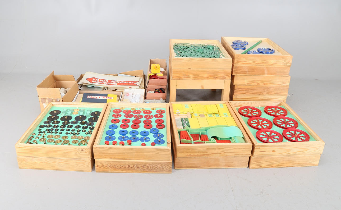 MECCANOSAMLING, 1000-tals detaljer,ritningar,1900-talets mitt.