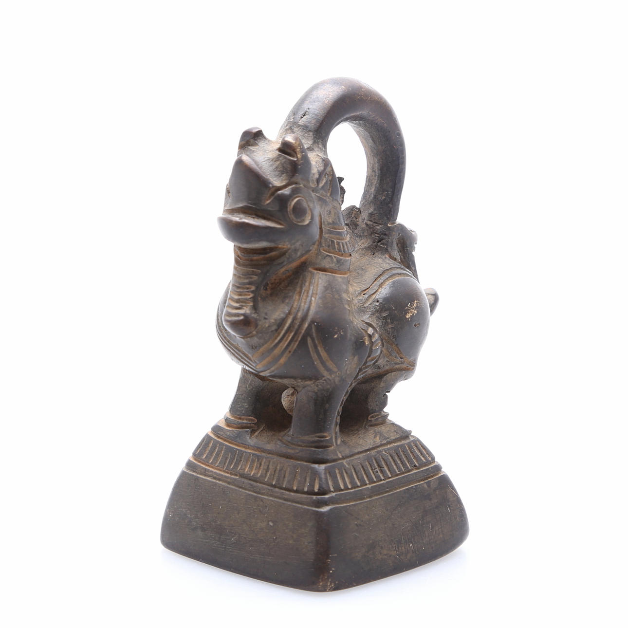 OPIUMVIKT, brons, Kina 18/1900-tal.