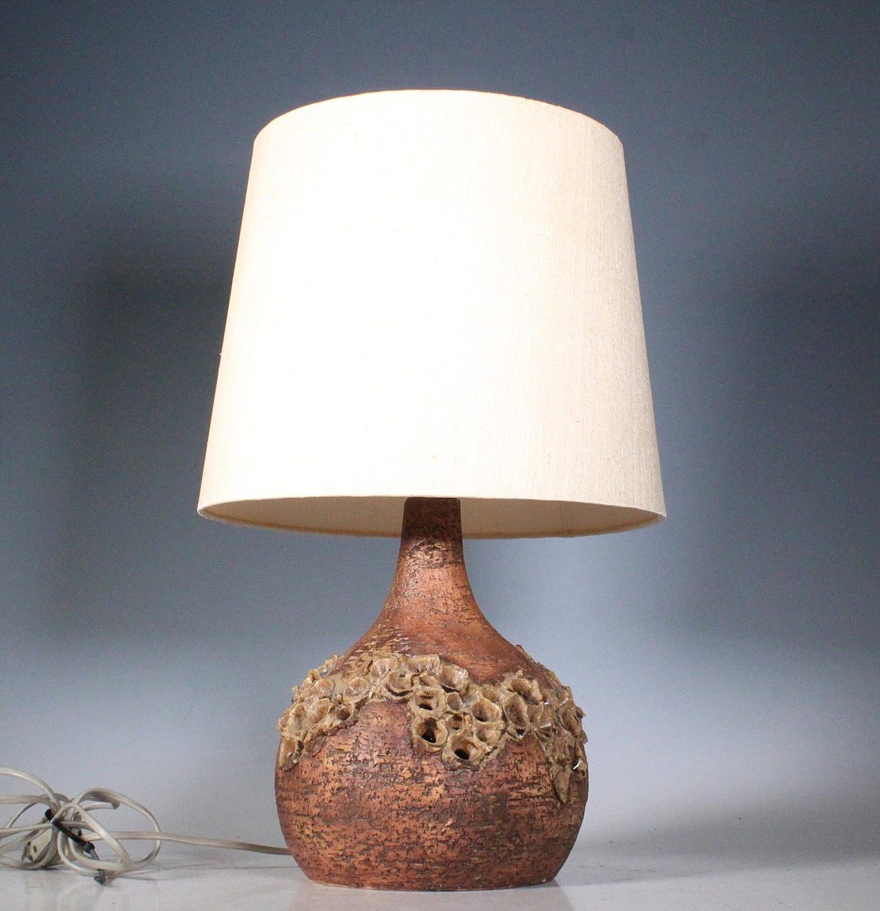 BODIL MARIE NIELSEN. Ceramic table lamp, Denmark, 1970s.