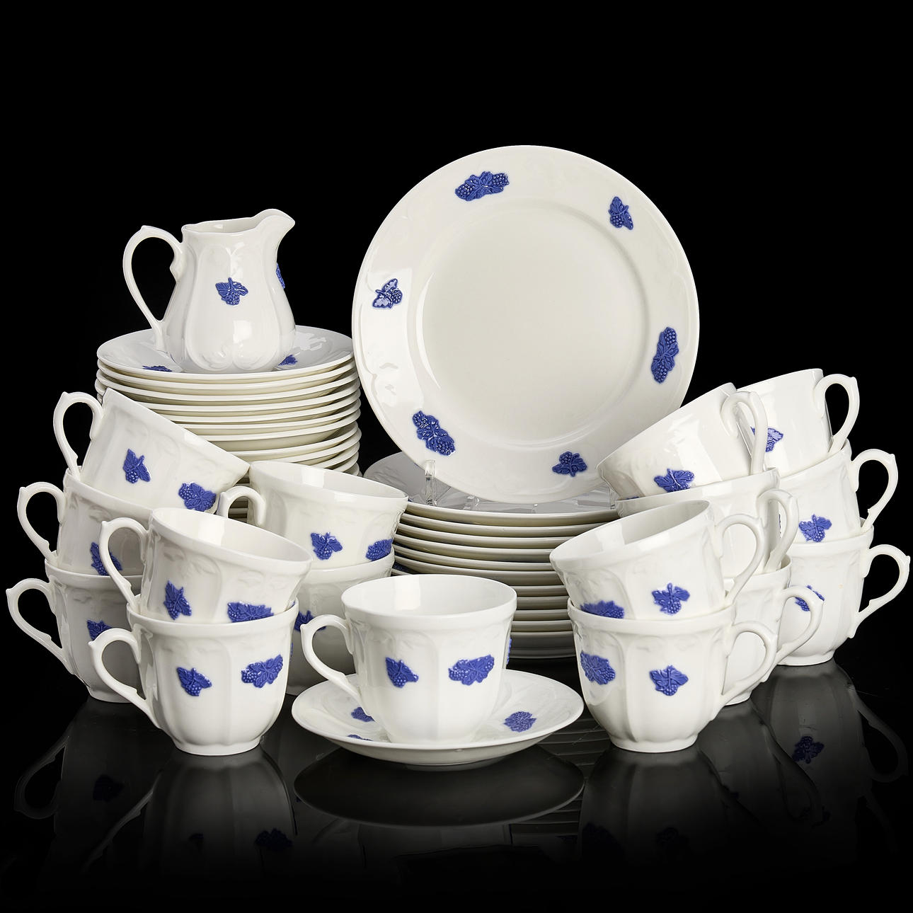 KAFFESERVIS, 29 delar, "Blå Blom", Gustavsberg.