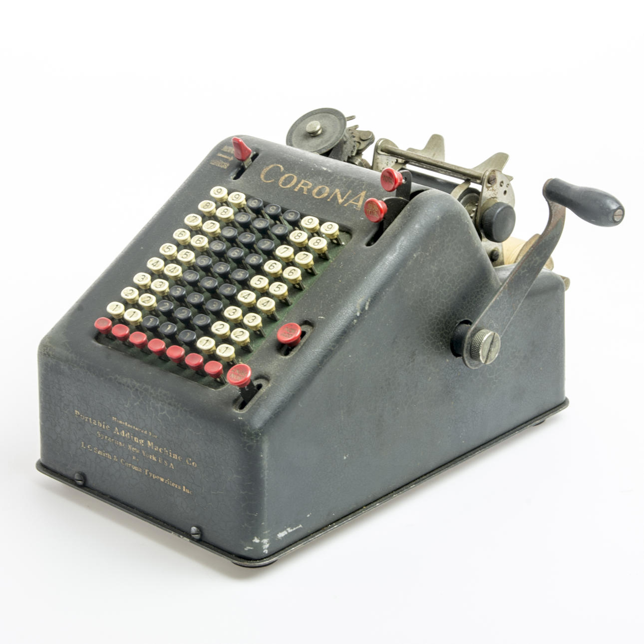 RÄKNEMASKIN, "Corona", Portable Adding Machine Co. USA.