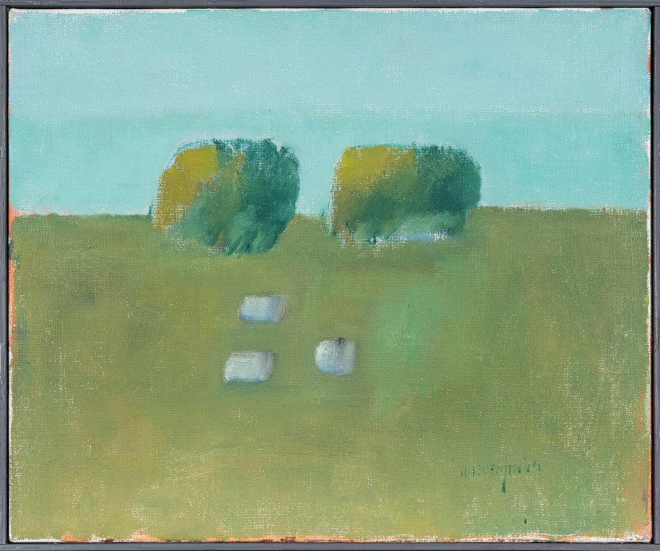 HANS  HEDENSTRÖM. Oil on canvas, landscape motif, signed.