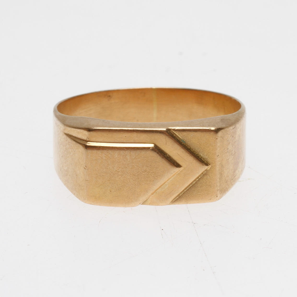 KLACKRING, 18k guld, vikt ca 4,8 gr.