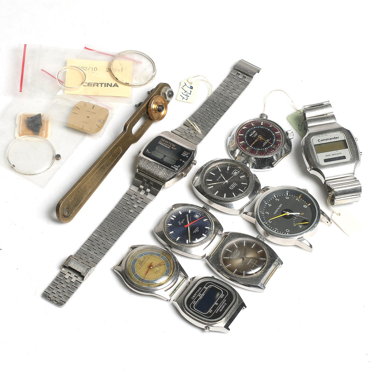 ARMBANDSUR, herr, bl.a. Atlantic Världsmästarur, Newton, Commander, City, Eldon, Certina.