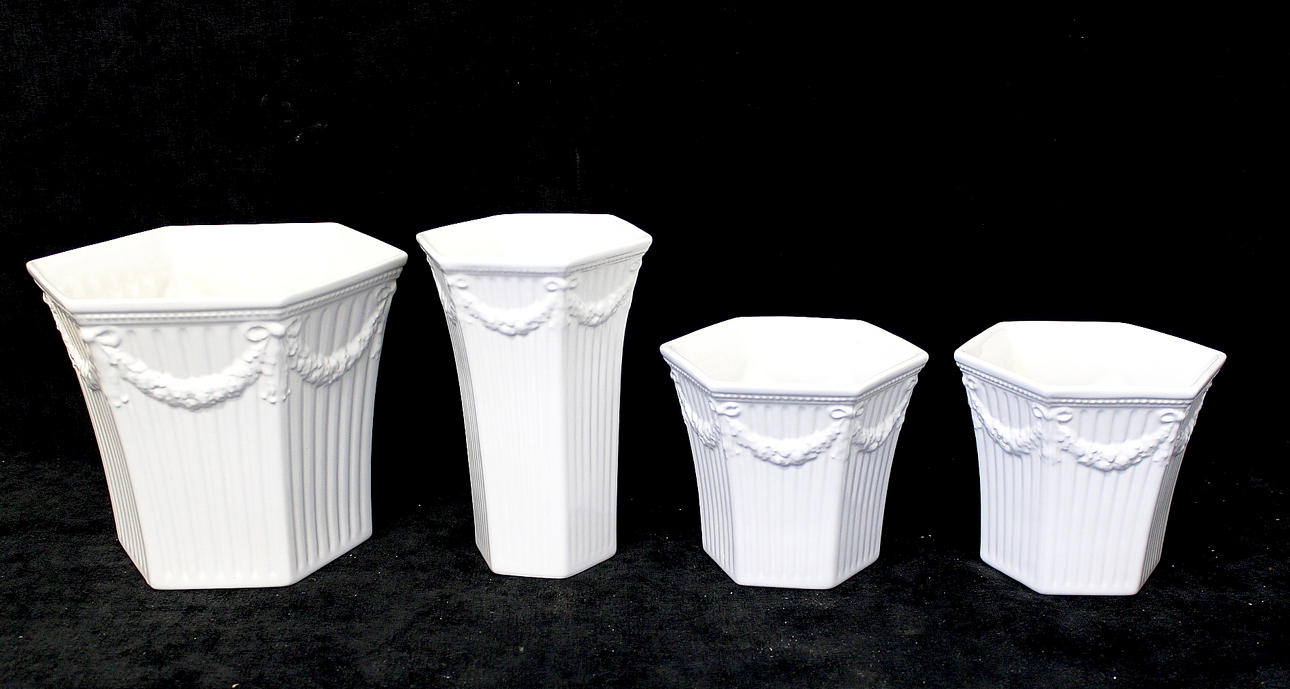 YTTERFODER, 4 st, porslin, "Empire", Gustavsberg.