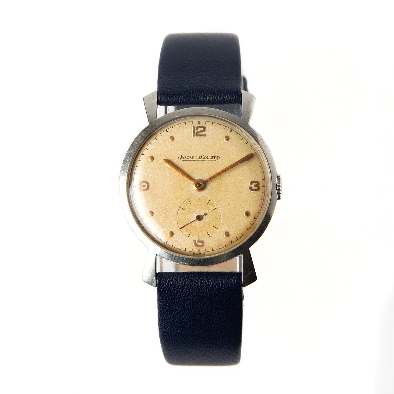 JAEGER-LECOULTRE, a 1950s steel wristwatch.