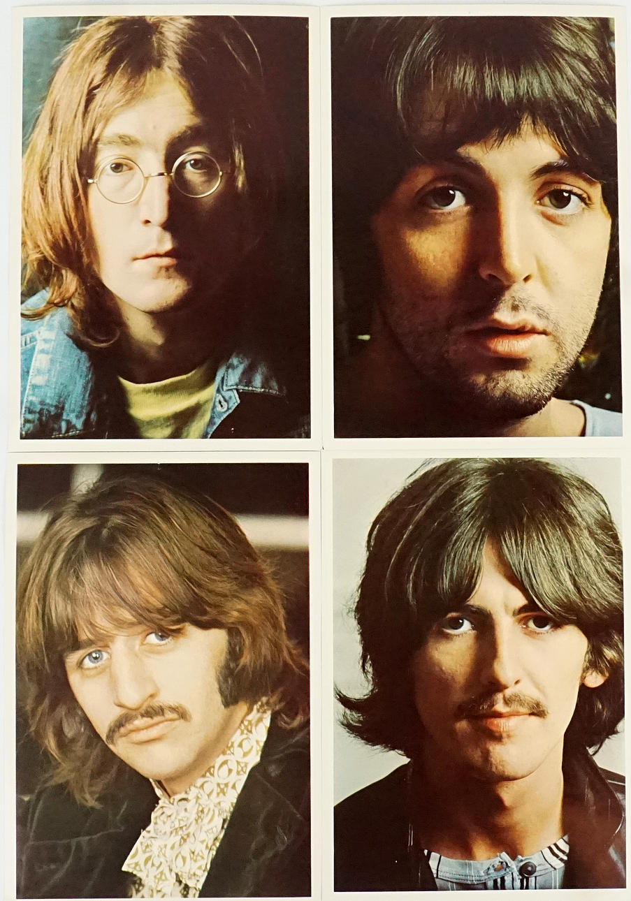 THE BEATLES, 4 photos, appendix to their ninth studio album, “The ...