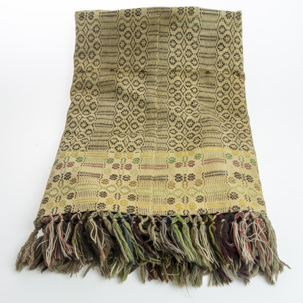 GARDIN, vävd, 1800/1900-tal.