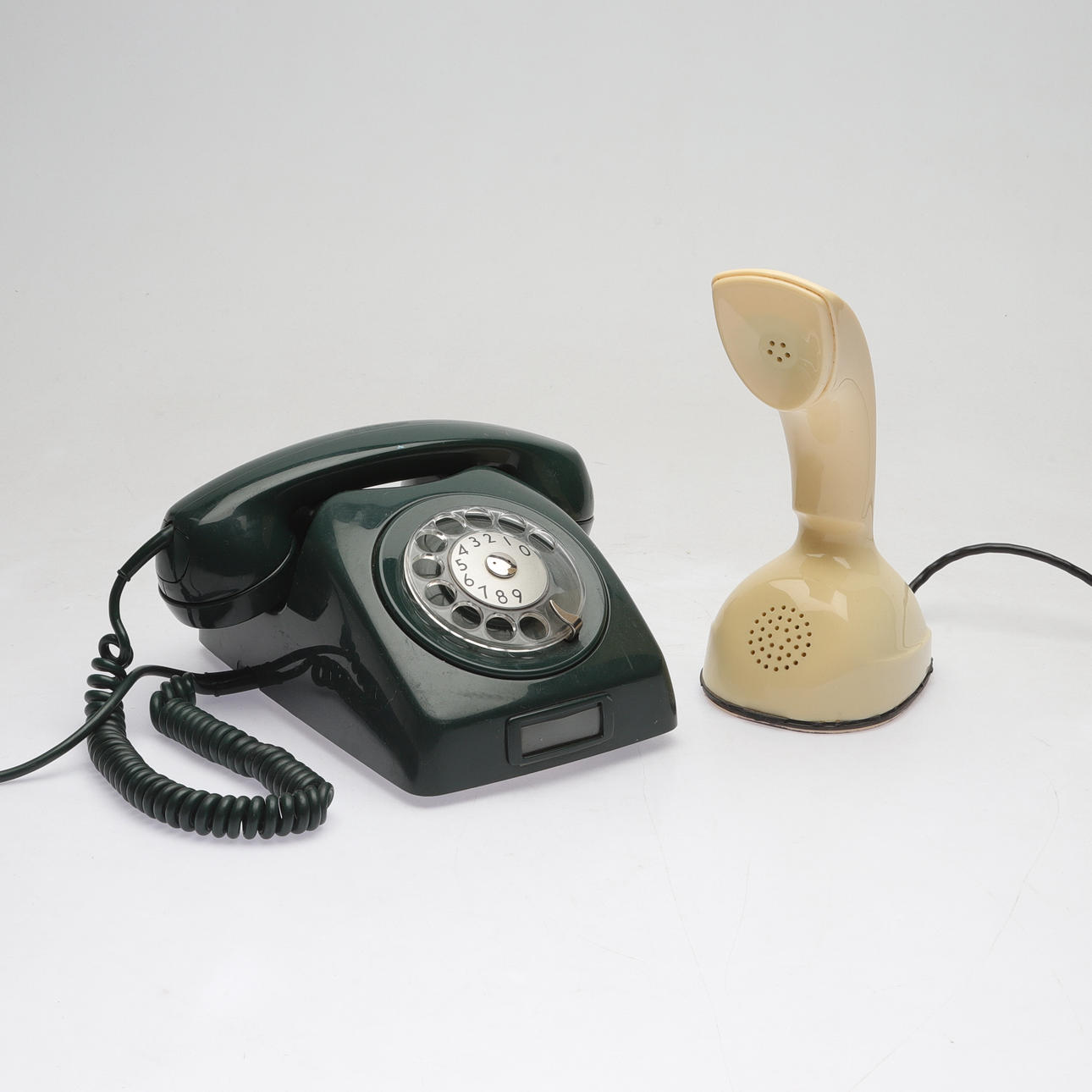 Two plastic phones, 20th century.