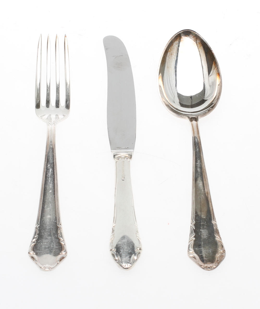 BESTICK, 36 delar, nysilver, "Läckö", 1900-tal.