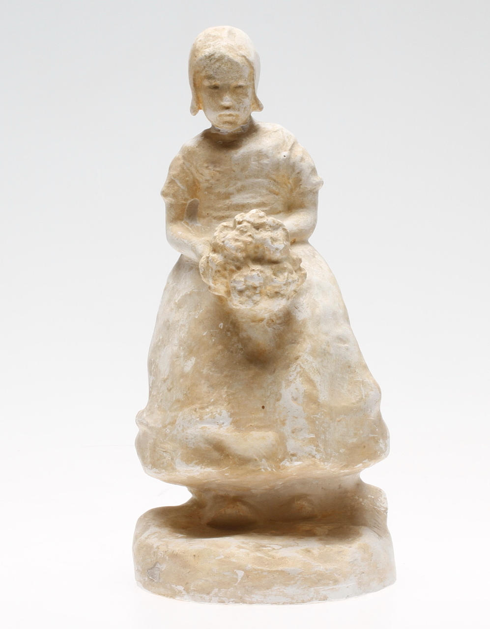 RUTH MILLES. "Bukett Lisa". Gips, signerad.