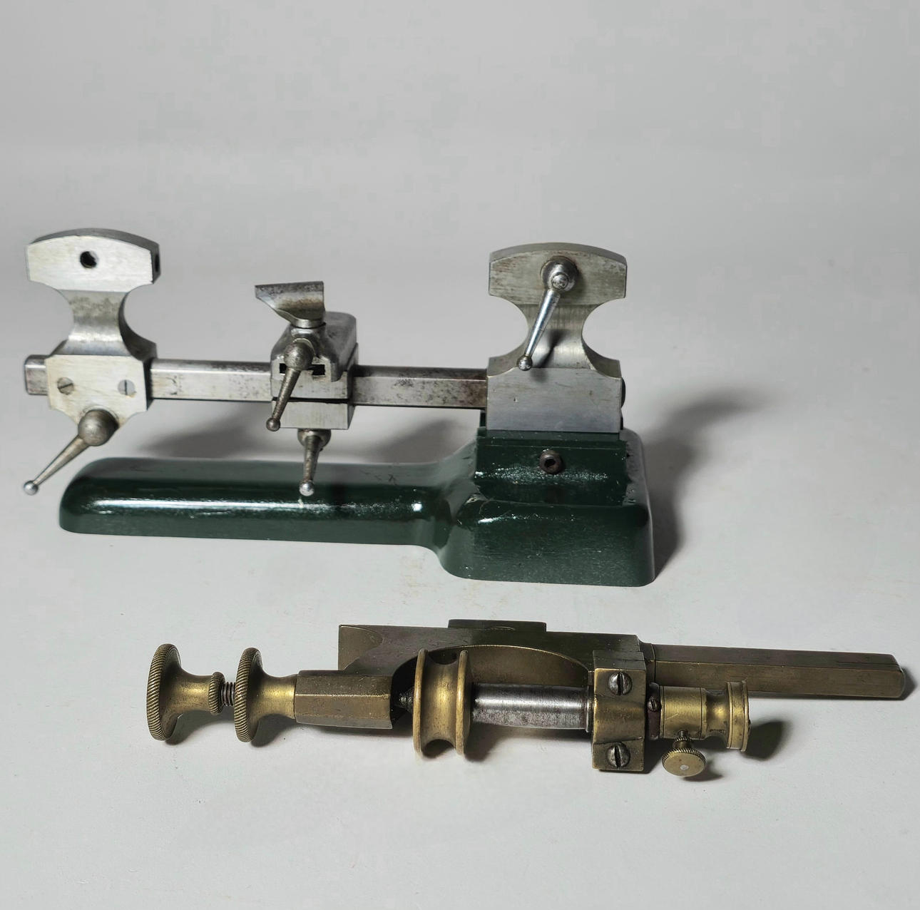 TWO WATCHMAKER'S LATHES. C. 1960S.