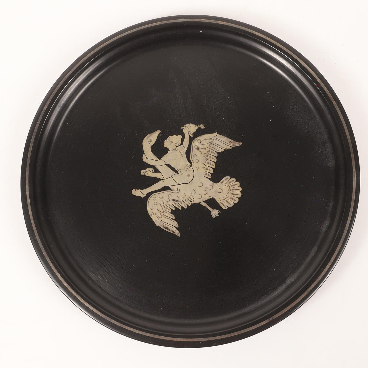 FAT, Nils Holgersson, bakelite with silver inlay, Perstorp, 1968.