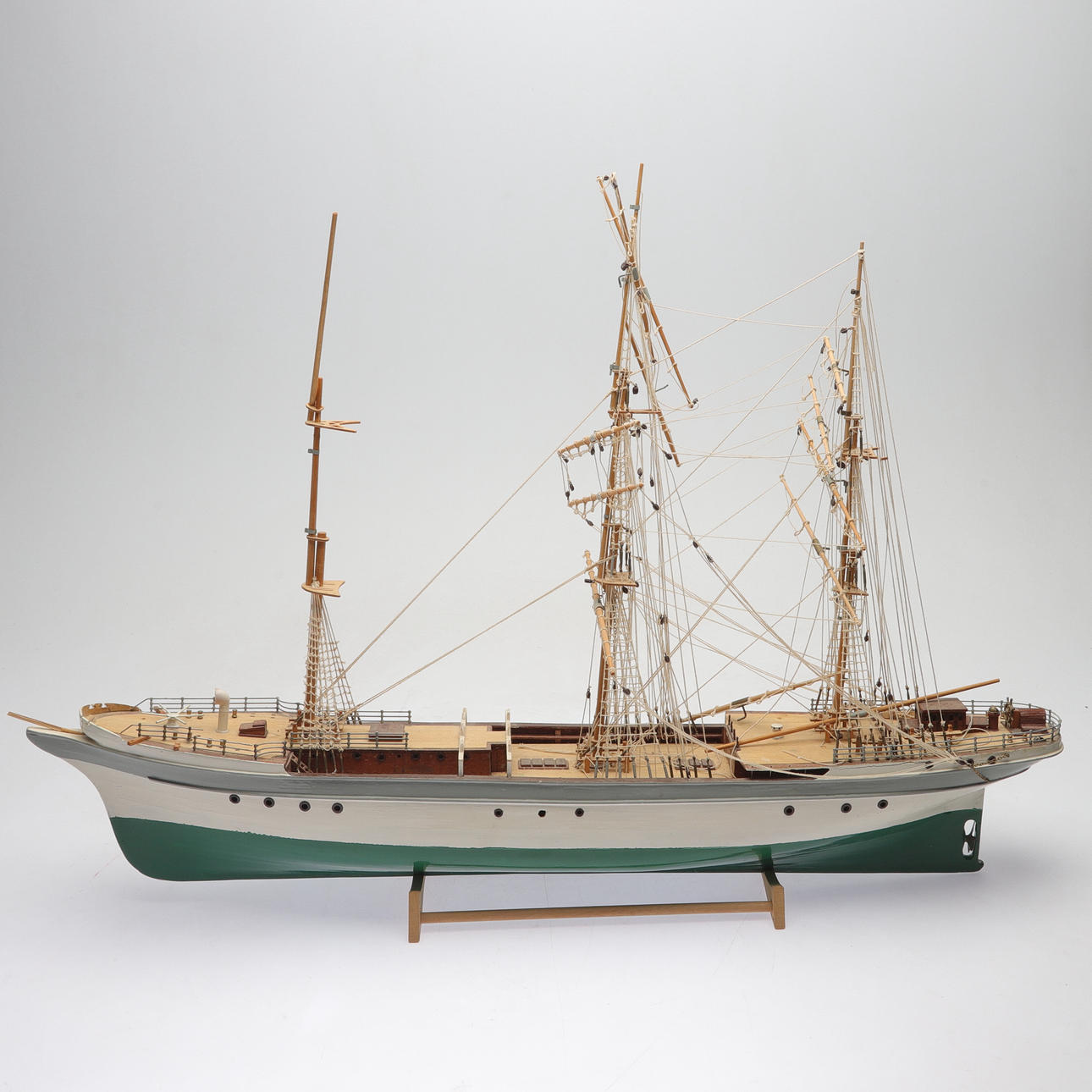 SHIP MODEL, wood, 20th century.