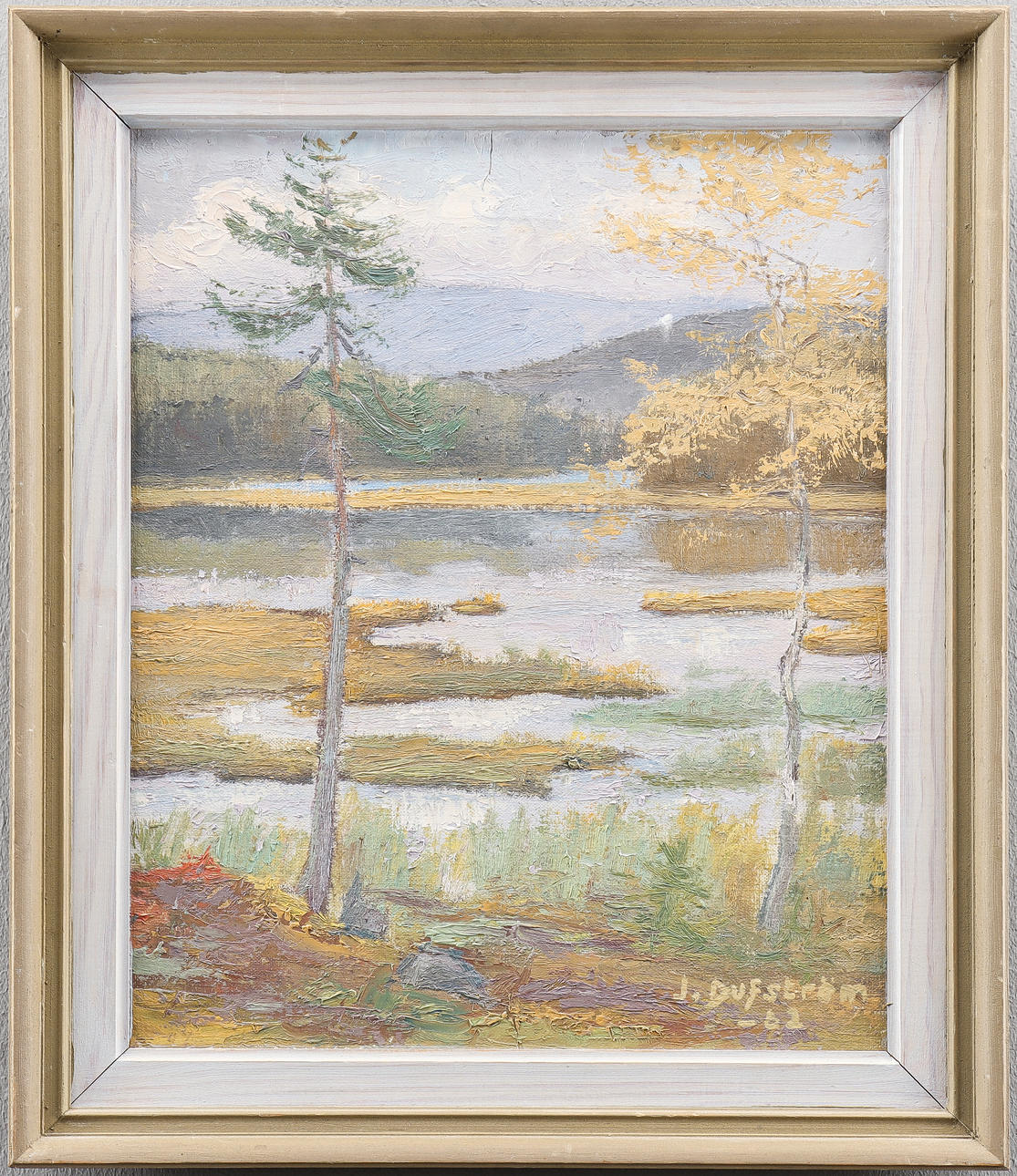 JOEL DUFSTRÖM oil on canvas, signed -62.