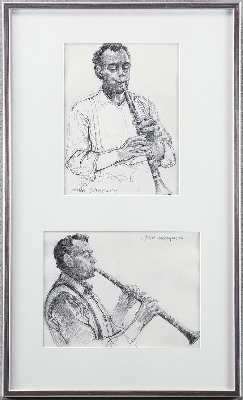 JÖRGEN ZETTERQVIST pencil, signed.