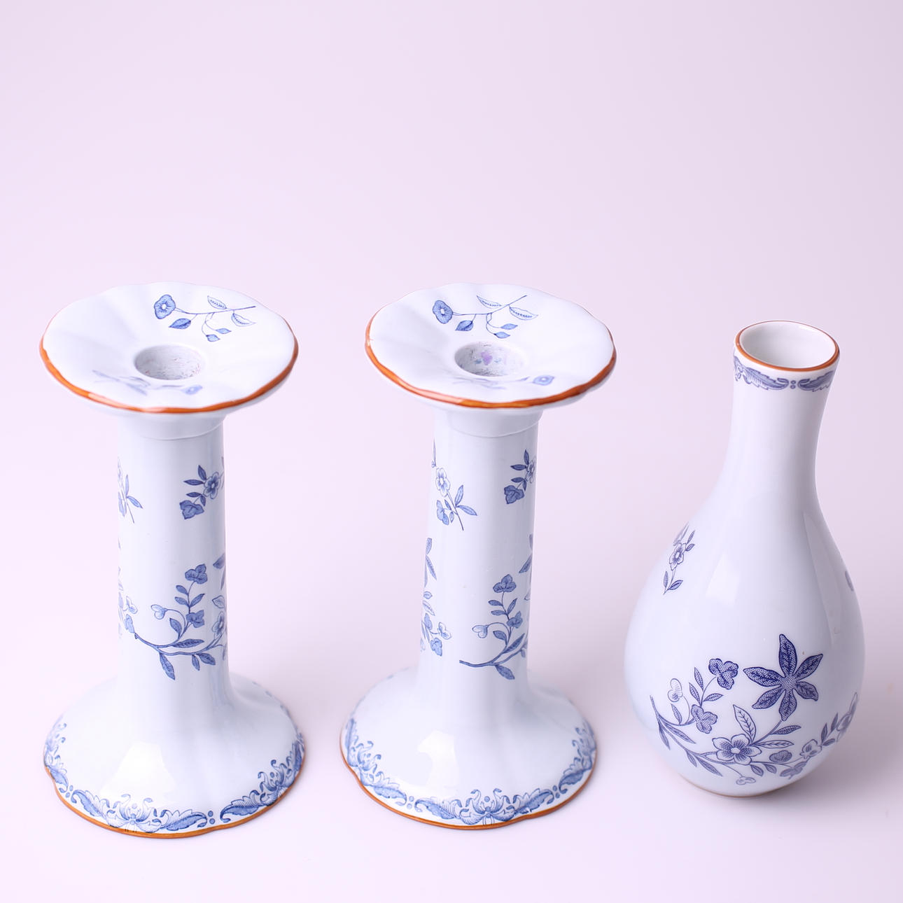 LJUSSTAKAR, ett par, Ostindia + VAS, Ostindia.