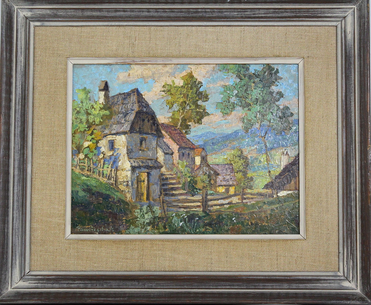 HANS PAWLITSCHEK. oil on Board, signed.