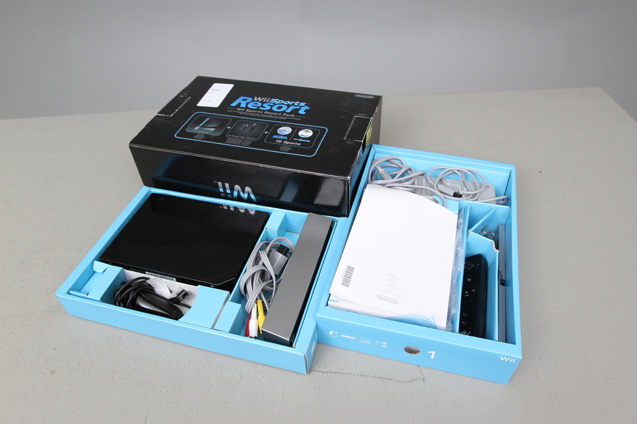 SPELKONSOL, NINTENDO WII, svart.