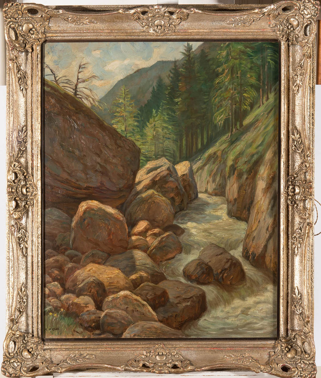 ERNST MIESLER. BERGSLANDSKAP.