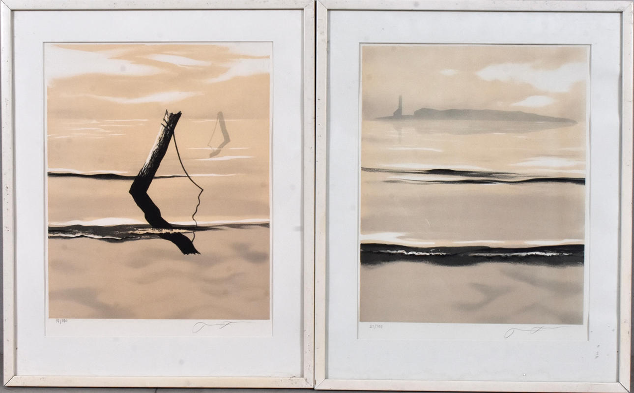 THOMAS HAFSTRÖM. Color lithographs, 2 pieces.