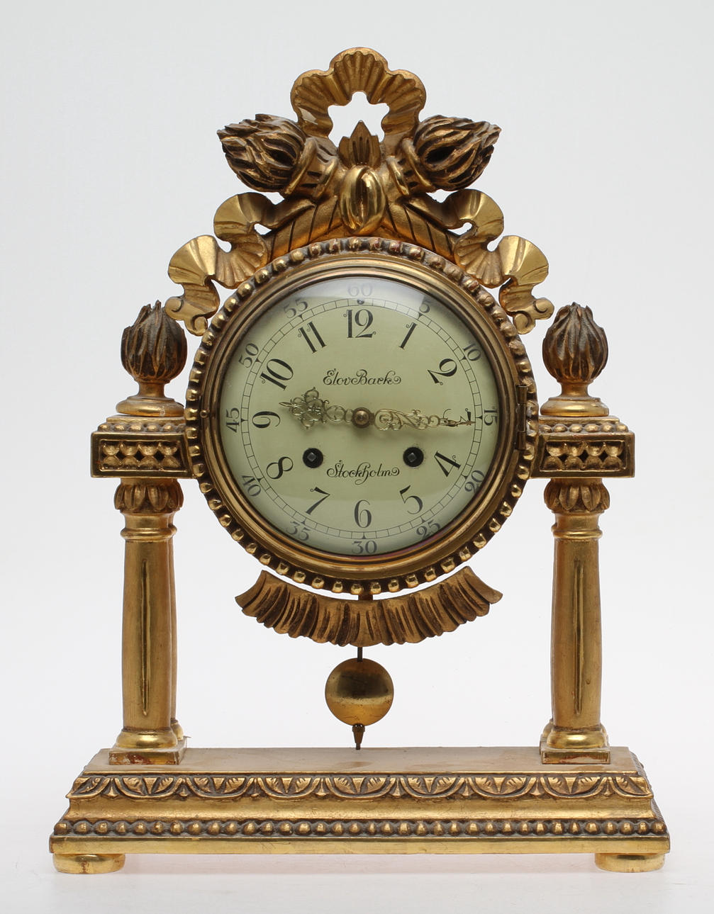 BORDSPENDYL, gustaviansk stil, Elov Bark Stockholm, 1900-tal.