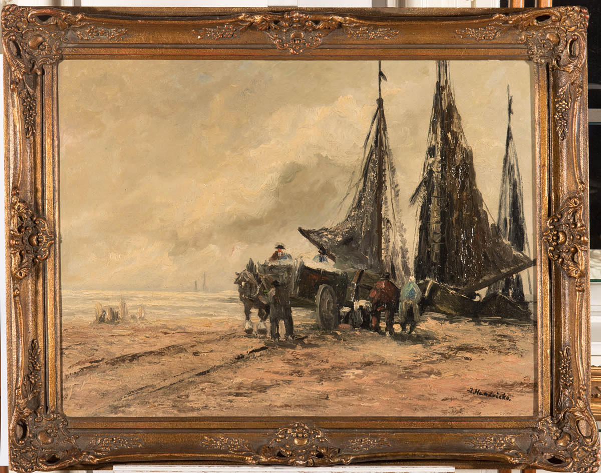 OKÄND KONSTNÄR. signerad J. Hendricks.