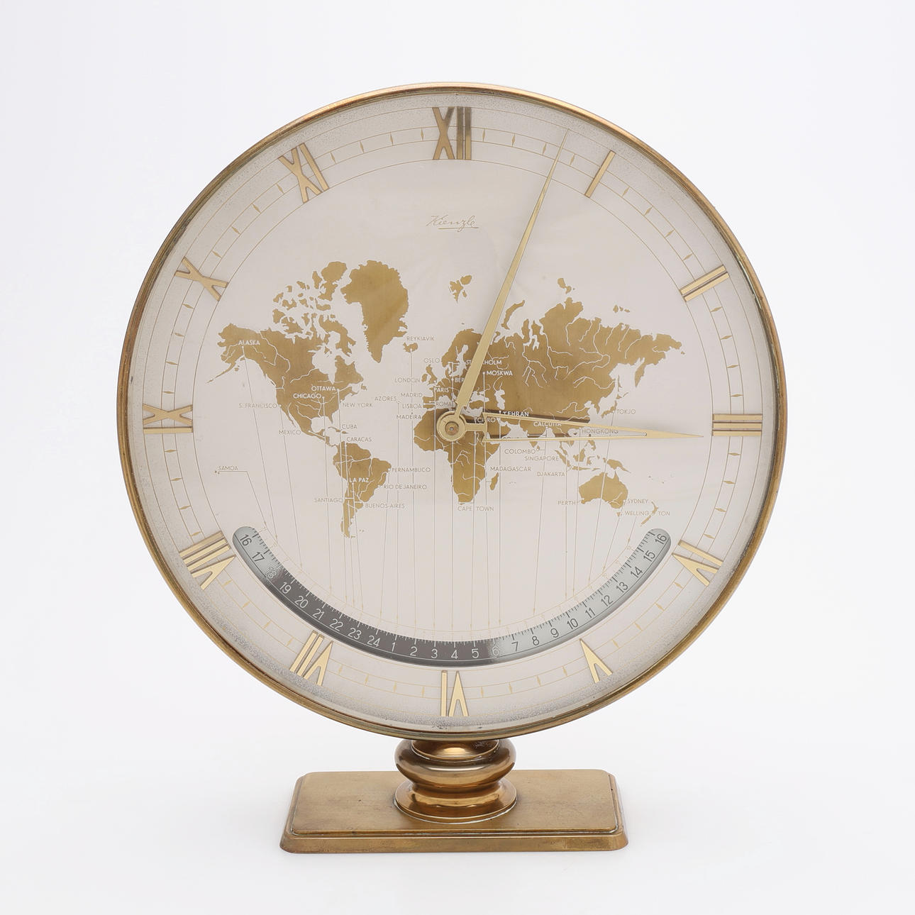 KIENZLE, bordur „Weltzeituhr“, model 1956.