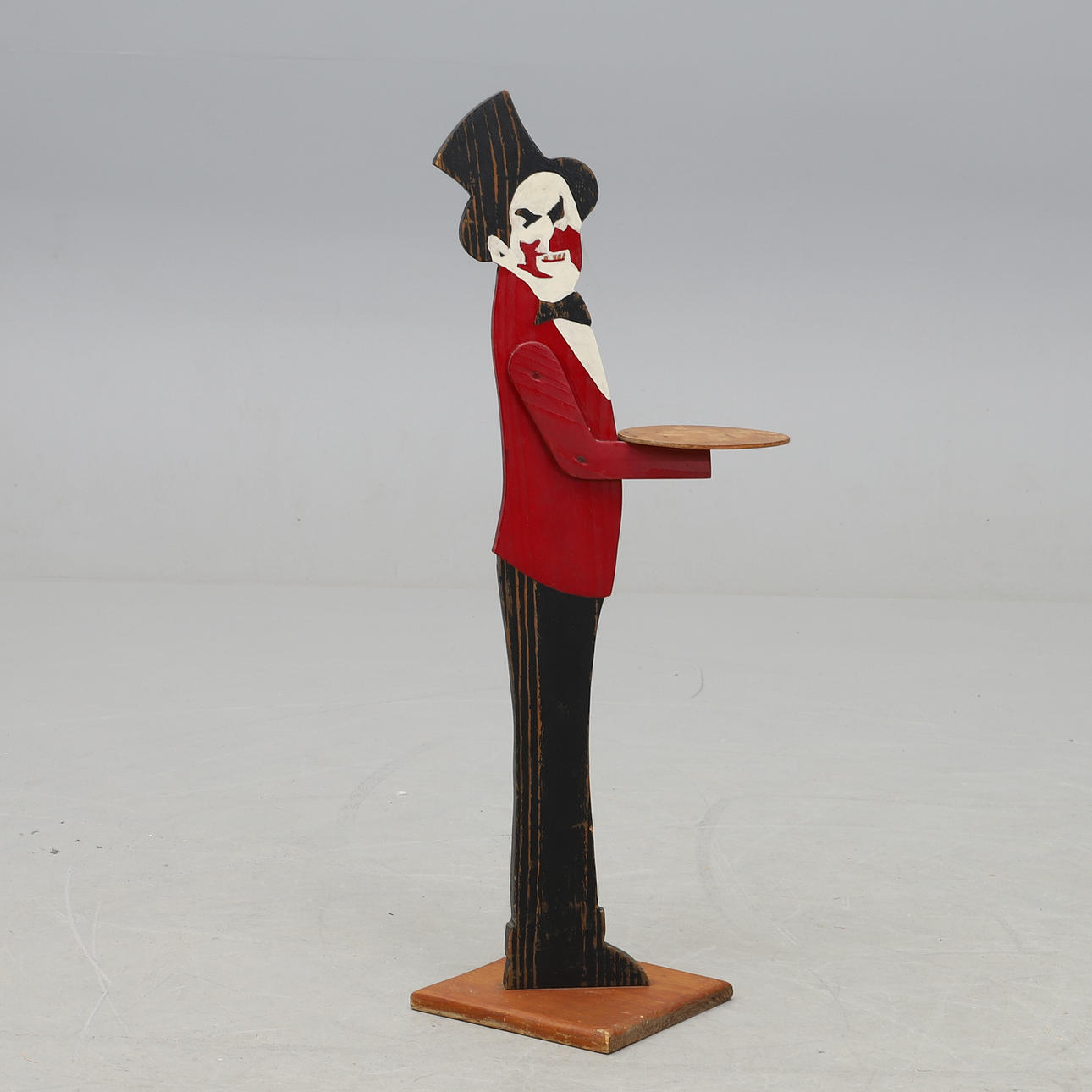 VALET/BUSINESS CARD HOLDER, painted wood.