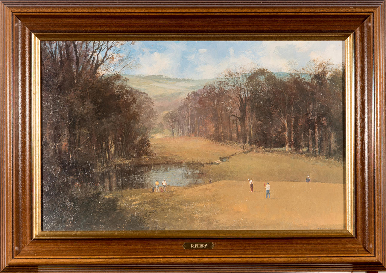 ROY PERRY. ON THE GOLF COURSE.