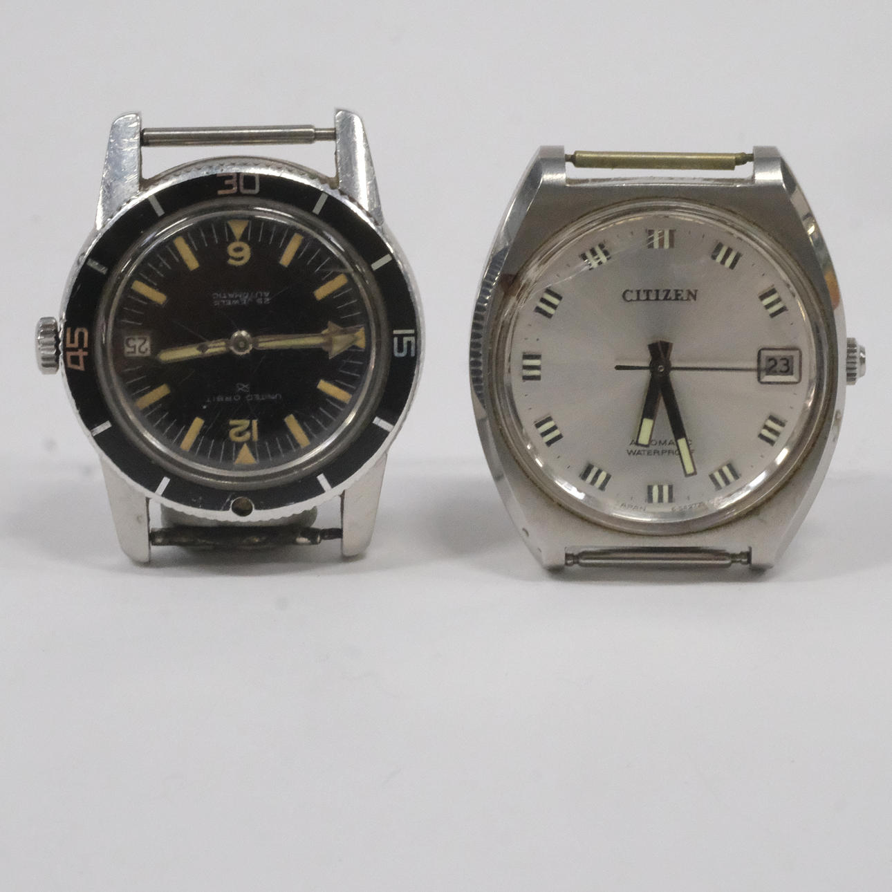 ARMBANDSUR. CITIZEN OCH UNITED ORBIT. AUTOMATIC. TVÅ DELAR.