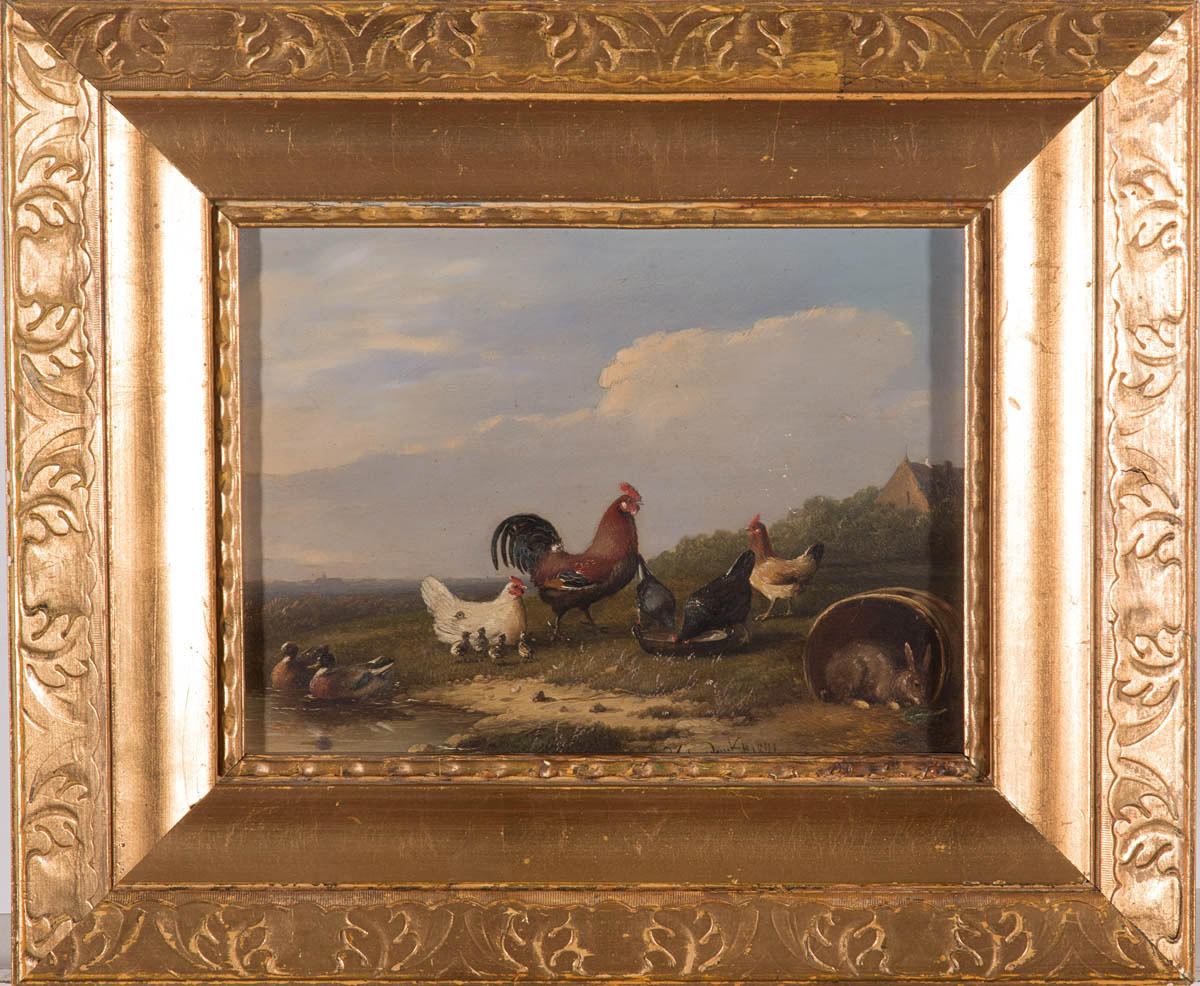 FRANCOIS VANDEVERDONCK. LANDSKAP MED DJUR.